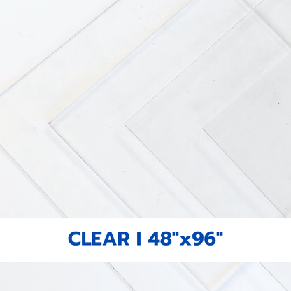 Clear Cast Acrylic Sheets | Various Thickness | 48" X 96" - Acrylic Sheets