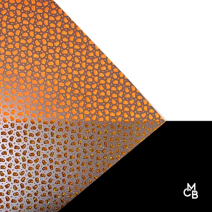 P0377 | 1/8" Floral Peekaboo on Orange Sugar Rush CMB PRESTIGE PATTERNS