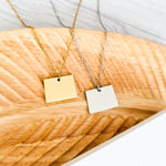 Colorado Pendant Necklace (Silver or Gold), 1 Total, Metal Blank 204 - 
