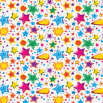 Colorful Cartoony Stars Pattern Acrylic Sheets - CMB Pattern Acrylic