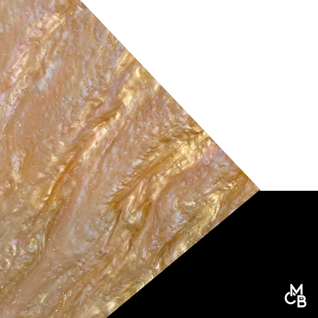 Copper Shell Marbled Glitter Cast Acrylic | Marbled Acrylic Sheet | CMB Acrylic