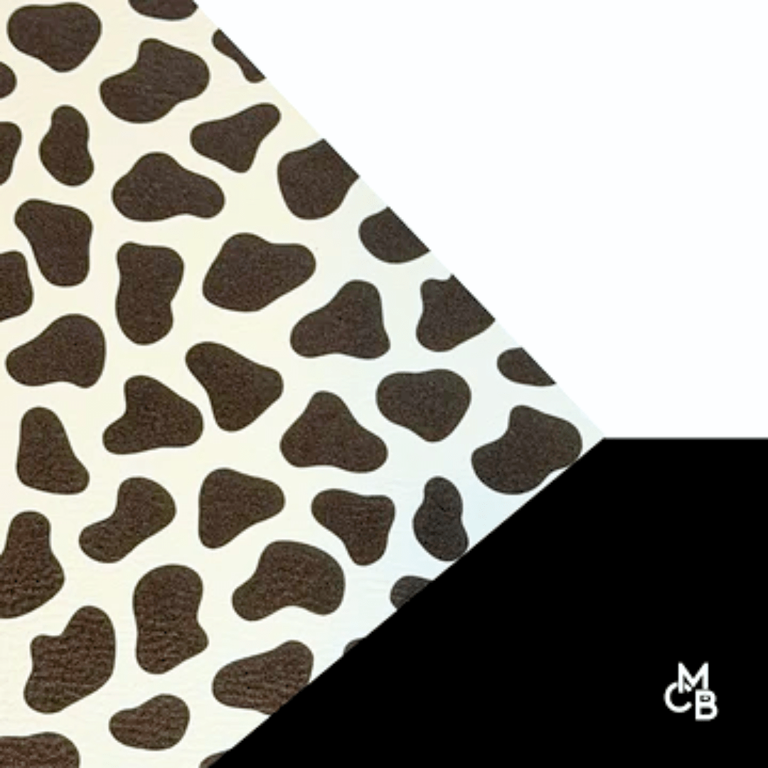 Cow Print Leatherette Sheets | Premium Quality laser safe leatherette