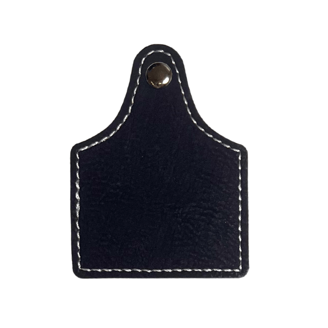 Cow Tag Leatherette Hat Patches - LASERABLE LEATHERETTE