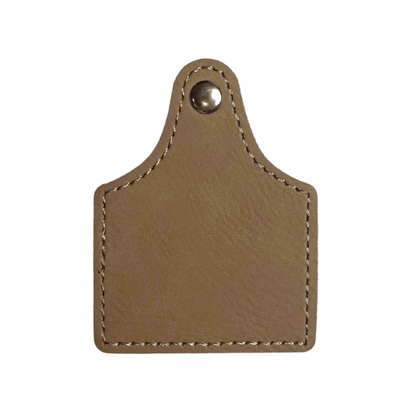 Cow Tag Leatherette Hat Patches - LASERABLE LEATHERETTE
