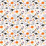 Cute Halloween Clipart Acrylic Sheets - CMB Pattern Acrylic