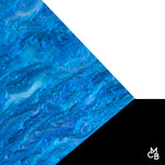 Cyan Blue Marbled Glitter Cast Acrylic | Marbled Acrylic Sheet | CMB Acrylic