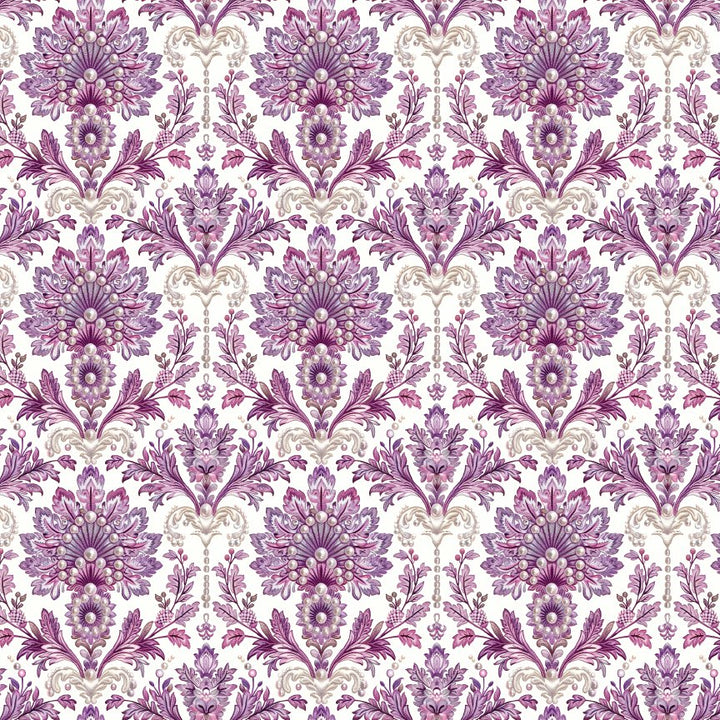 Damask Purple Pattern Acrylic Sheets - CMB Pattern Acrylic