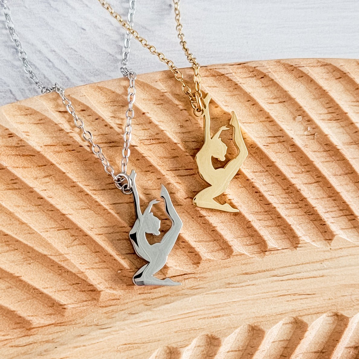 Dancer Necklace (Silver or Gold), 1 Total, Metal Blank 151 - 