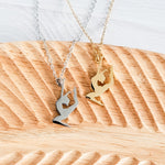 Dancer Necklace (Silver or Gold), 1 Total, Metal Blank 151 - 