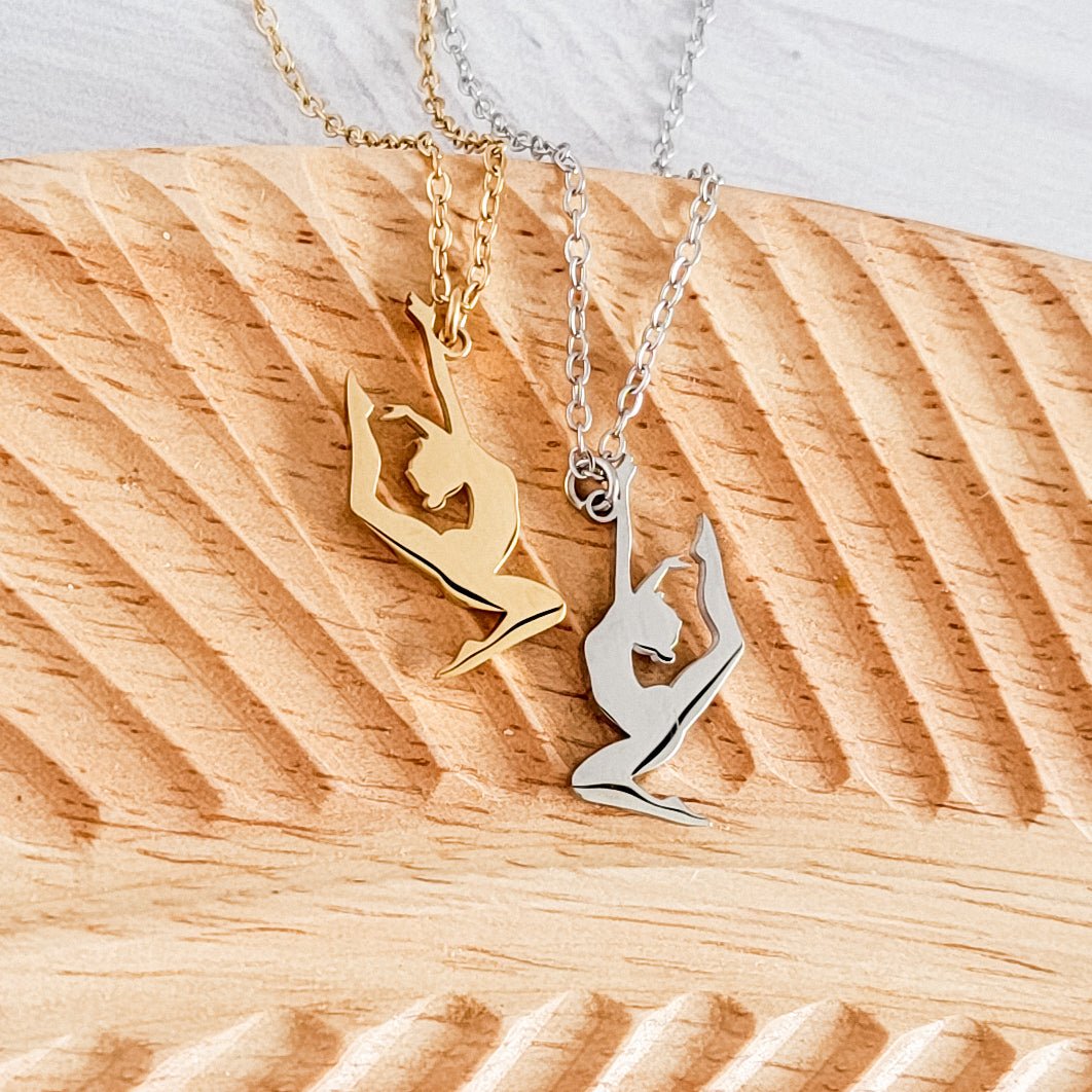 Dancer Necklace (Silver or Gold), 1 Total, Metal Blank 151 - 