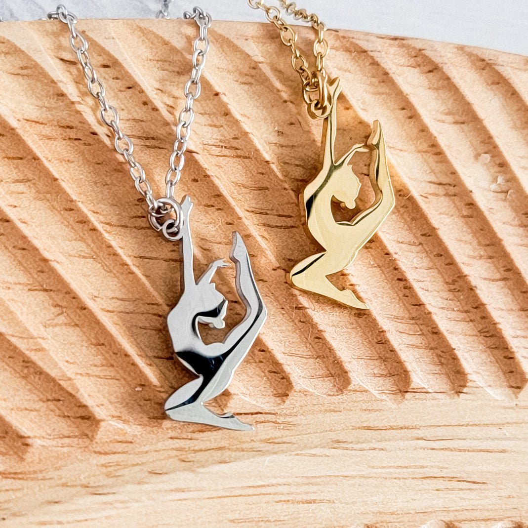 Dancer Necklace (Silver or Gold), 1 Total, Metal Blank 151 - 