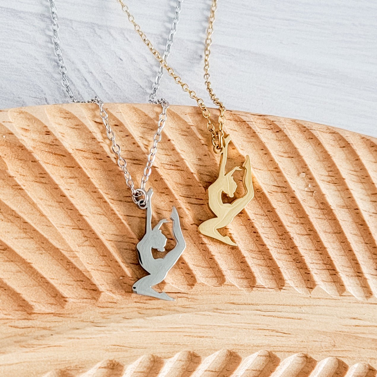 Dancer Necklace (Silver or Gold), 1 Total, Metal Blank 151 - 