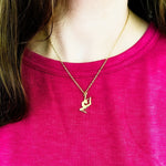Dancer Necklace (Silver or Gold), 1 Total, Metal Blank 151 - 