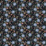 Dark Floral Bloom Blue Pattern Acrylic Sheet - CMB Pattern Acrylic