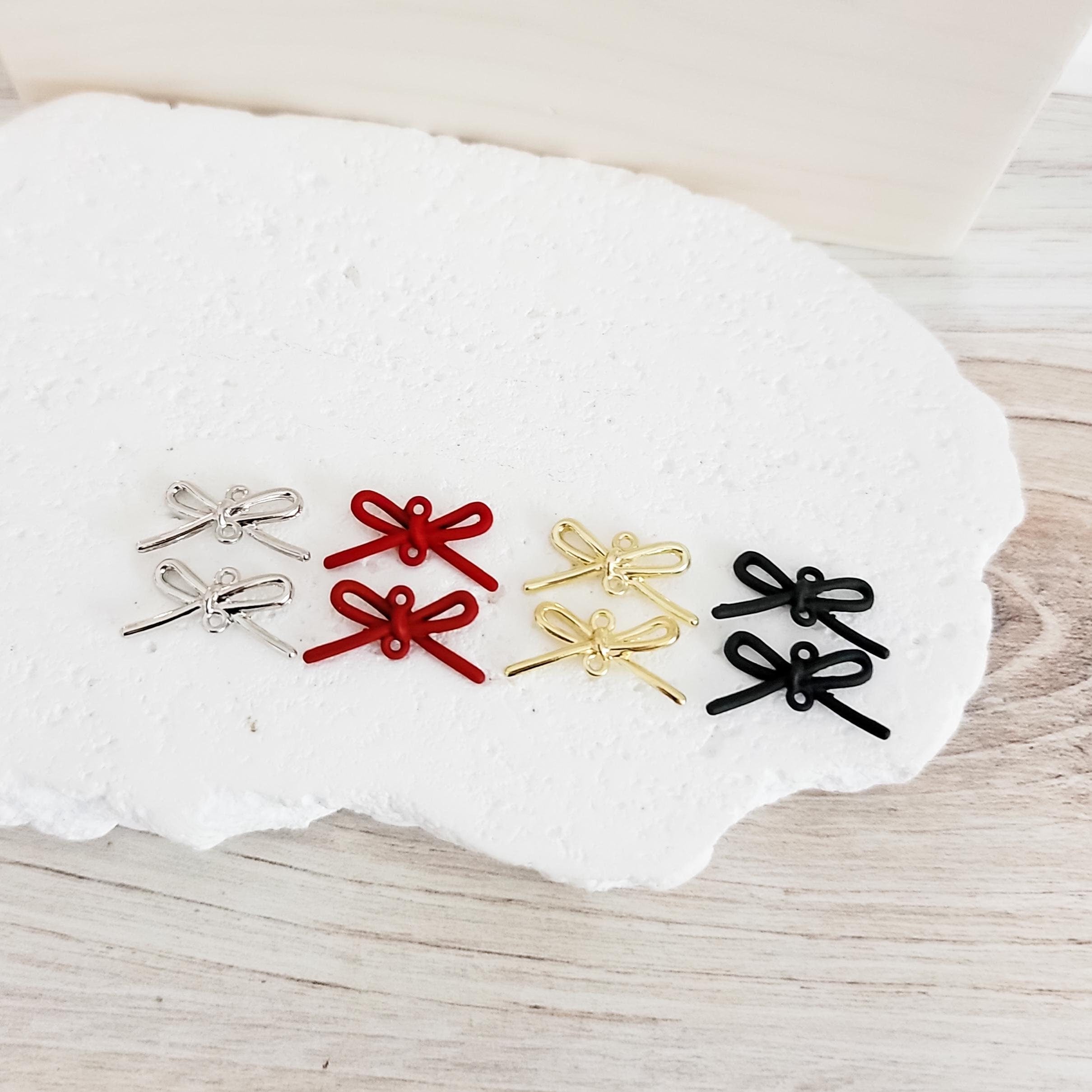 Darling Bow Connector (4 Color Options), 10 Pieces, Bow 83 - 