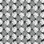 Distressed Black White Gray Leaves Pattern Acrylic Sheets - CMB Pattern Acrylic