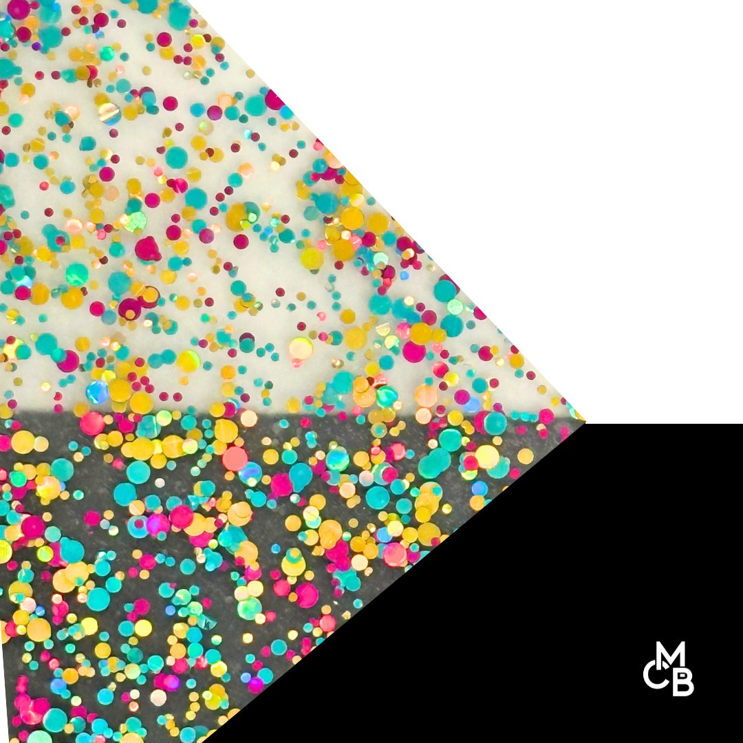 Dot Glitter Cast Acrylic Sheets | 1/8" | 48" X 96" - 