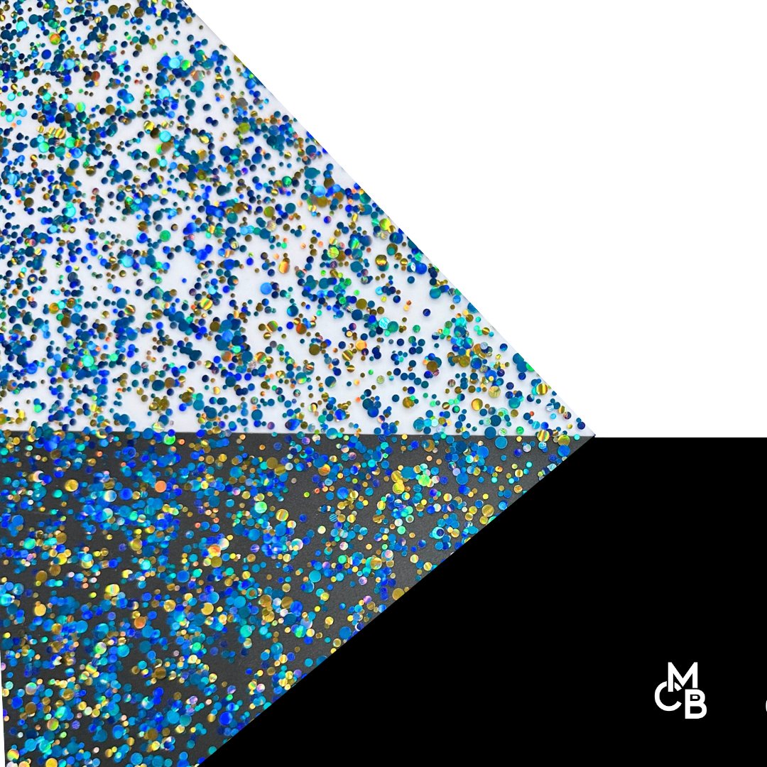 Dot Glitter Cast Acrylic Sheets | 1/8" | 48" X 96" - 