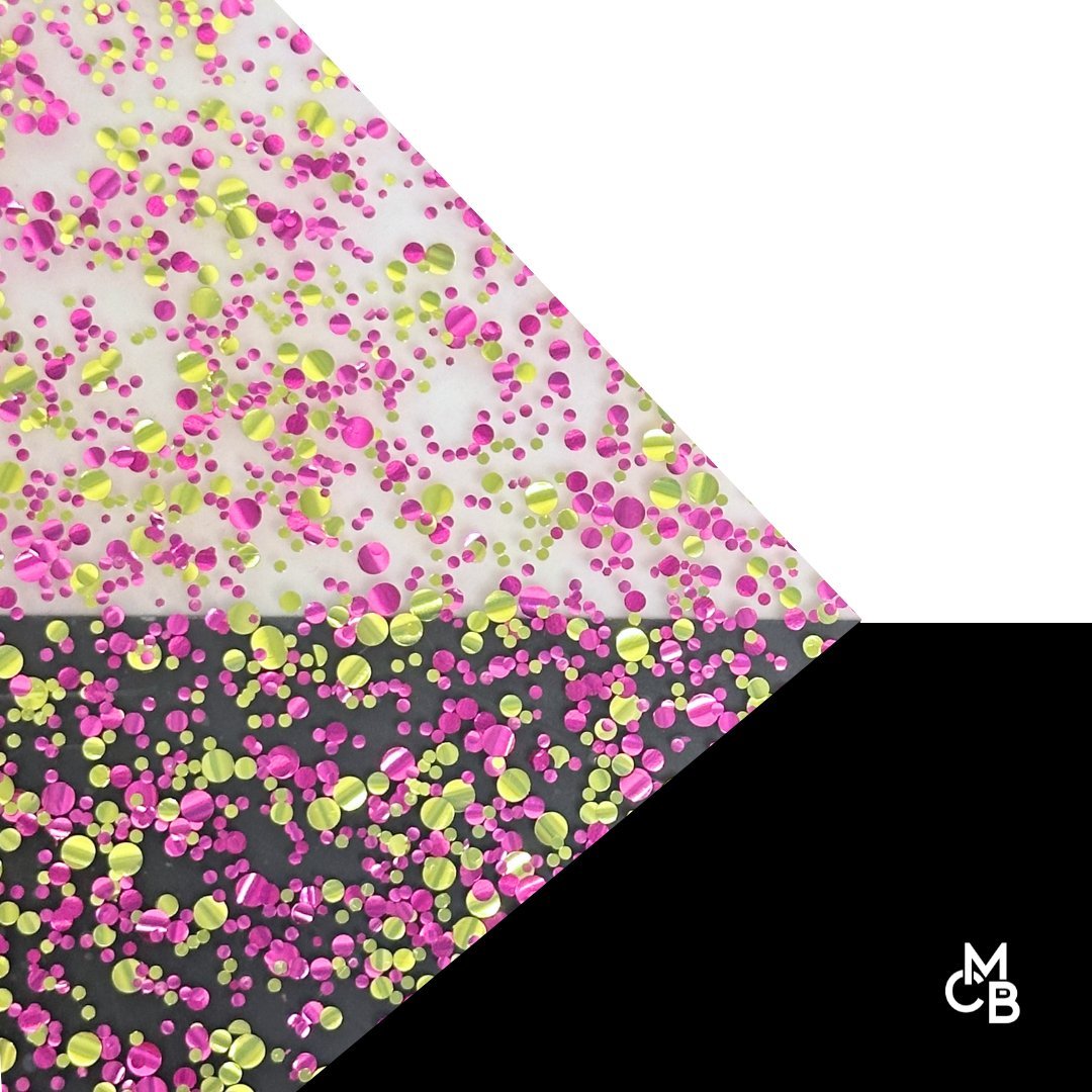Dot Glitter Cast Acrylic Sheets | 1/8" | 48" X 96" - 