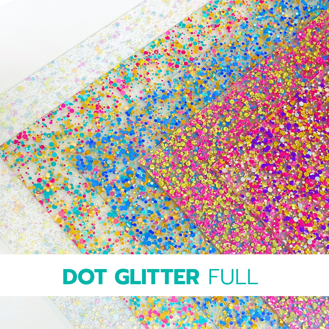 Dot Glitter Cast Acrylic Sheets | 1/8" | 48" X 96" - Acrylic Sheets
