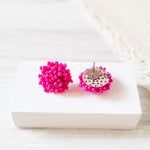 Dragonfruit 15mm Small Seed Bead Topper, 1 Pair, Seed Bead 36 - 