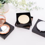 Elegant Compact Mirror (Gold, Silver, or Rose Gold), 1 Piece, Metal Blank 54 - 