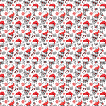 Festive Santa Skulls Pattern Acrylic Sheets - CMB Pattern Acrylic
