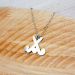 Field Hockey Pendant Necklace (Silver or Gold), Metal Blank 84 - 