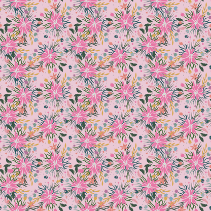 Floral Bloom Pink Pattern Acrylic Sheet - CMB Pattern Acrylic