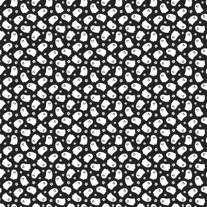 Floral Peekaboo Ghosts Pattern Acrylic Sheets - CMB Pattern Acrylic