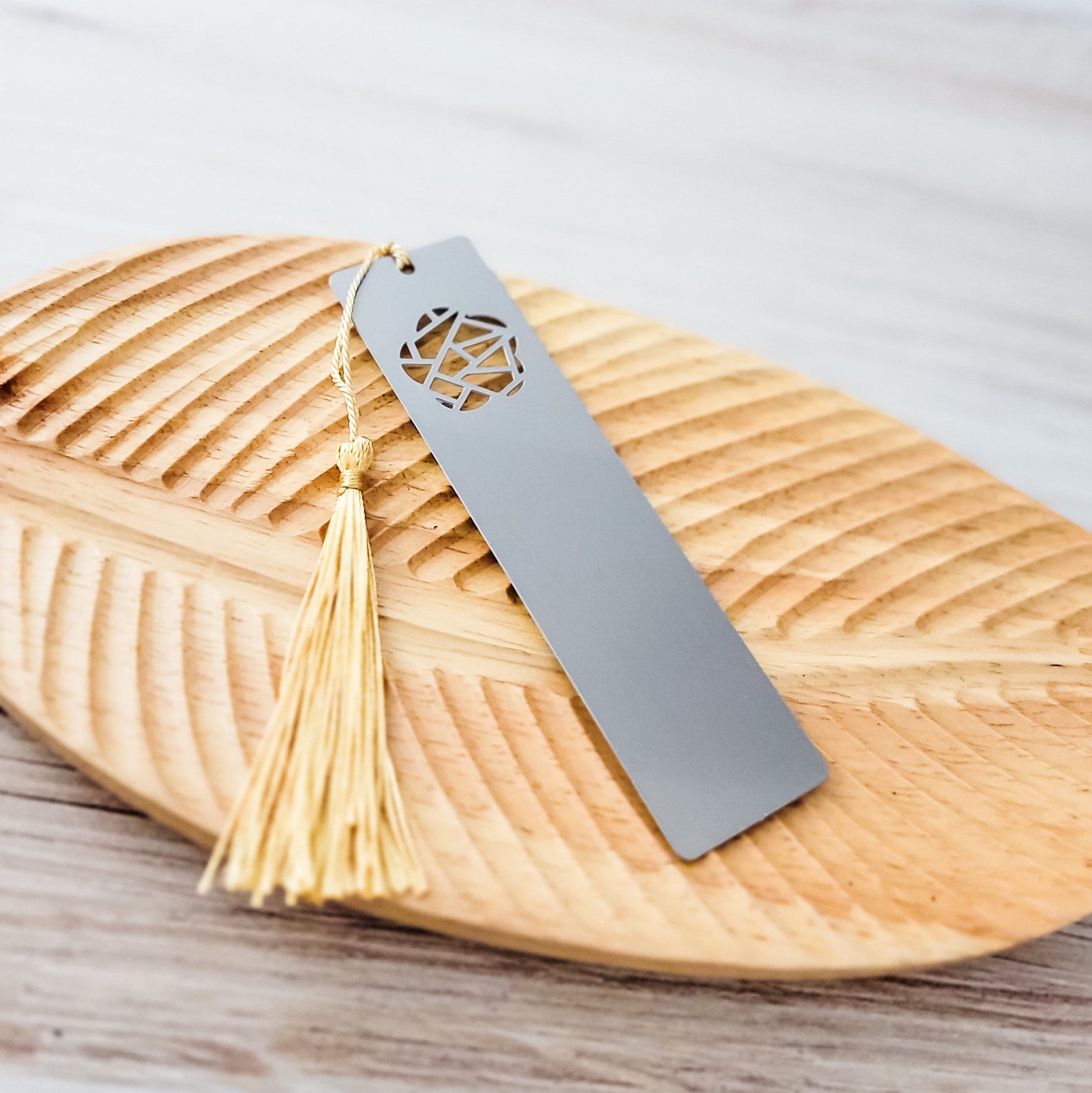 Flower Cutout Bookmark (Silver), Includes Tassel, 1 Piece, Metal Blank 71 - 