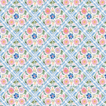 P1413 | Folk Floral Blue 2 Pattern Acrylic Sheets