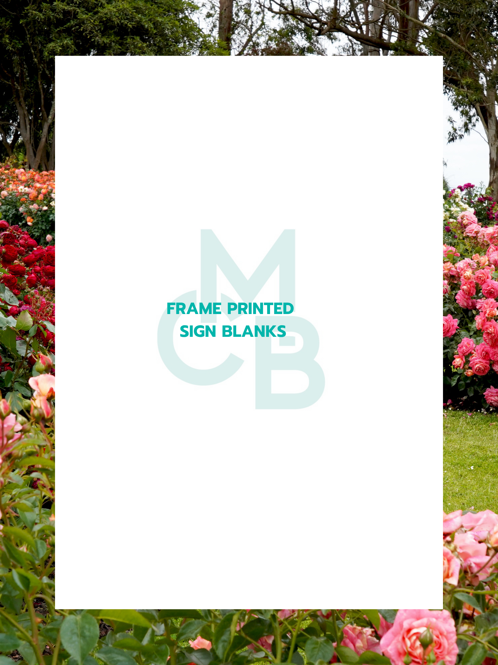 Frame Printed Acrylic Sign Blanks | Garden - Acrylic Blanks