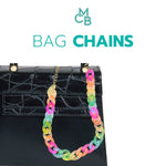 Frosted Fluorescent Acrylic Chain 21" | Bag Chain | Phone Chain - 