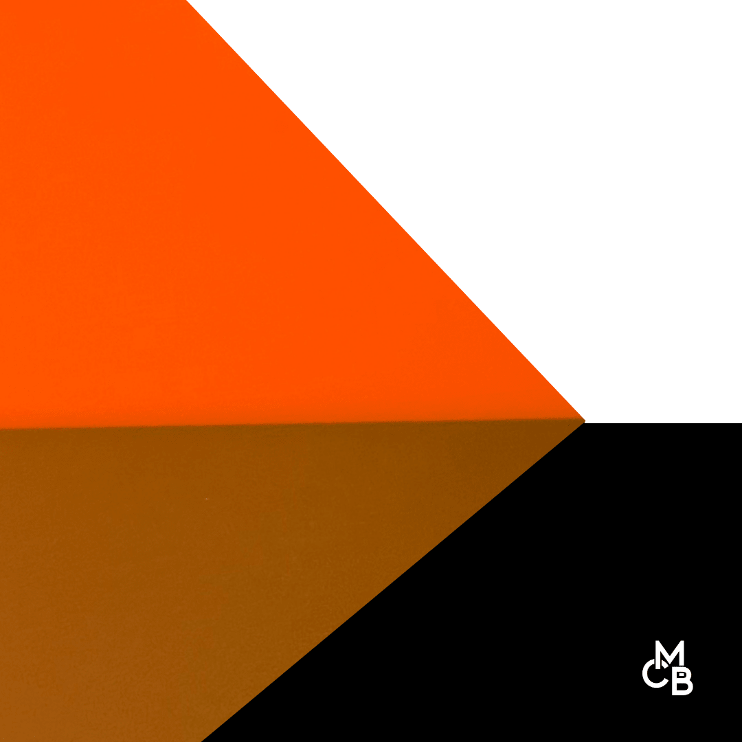 Frosted Fluorescent Orange Cast Acrylic Sheets Both Sides Matte | Frosted Acrylic Sheet | CMB Acrylic