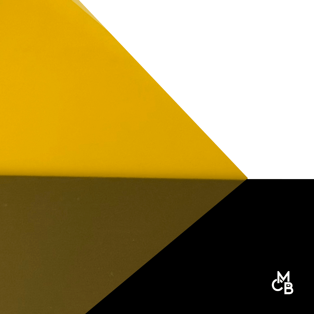 Frosted Sunset Yellow Cast Acrylic | Frosted Acrylic Sheet | CMB Acrylic