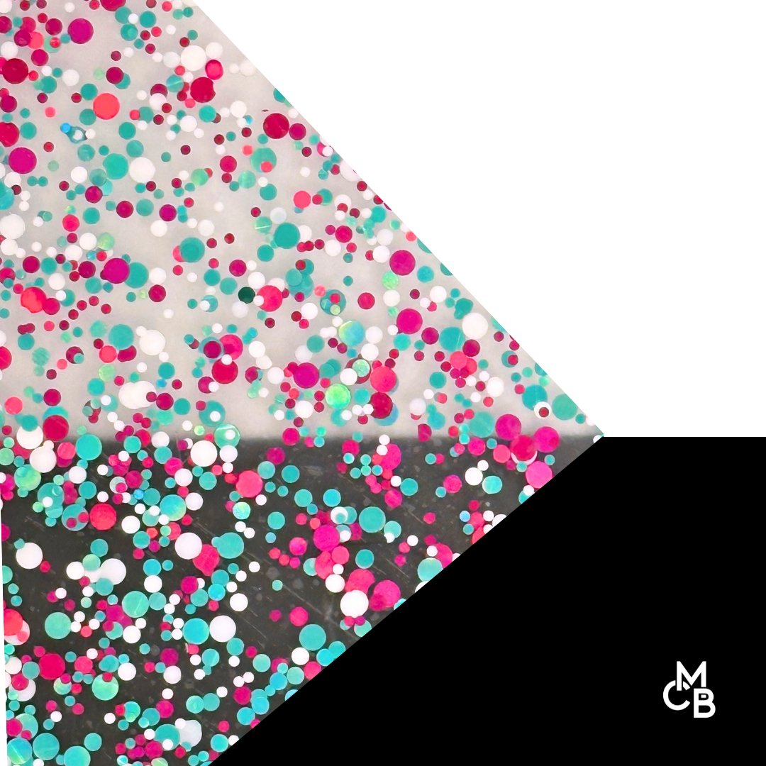 Frozen Fest Glitter Dots Cast Acrylic | Glitter Acrylic Sheet | CMB Acrylic