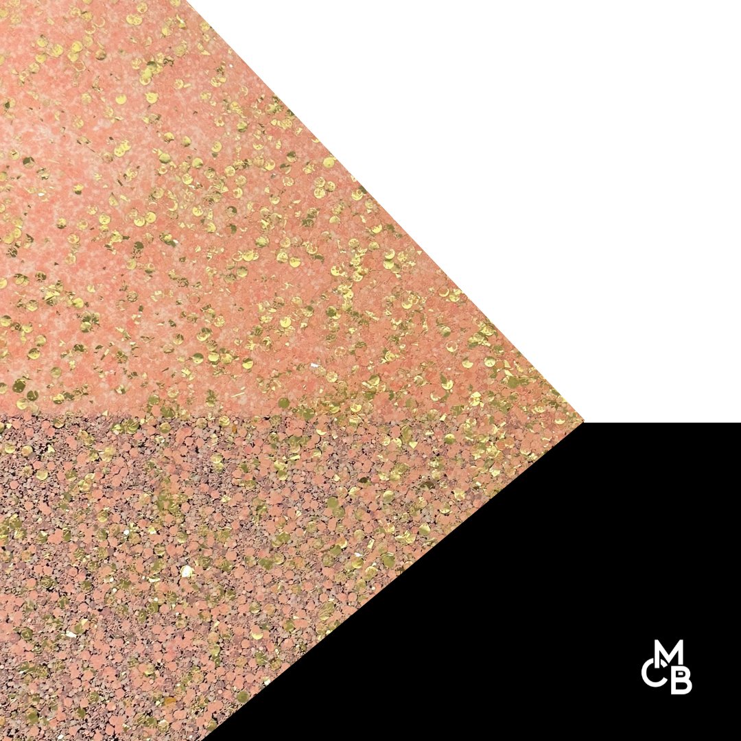 Georgia Peach GlitterBlend Cast Acrylic | Glitter Acrylic Sheet | CMB Acrylic