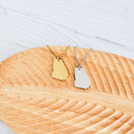 Georgia Pendant Necklace (Silver or Gold), 1 Total, Metal Blank 166 - 