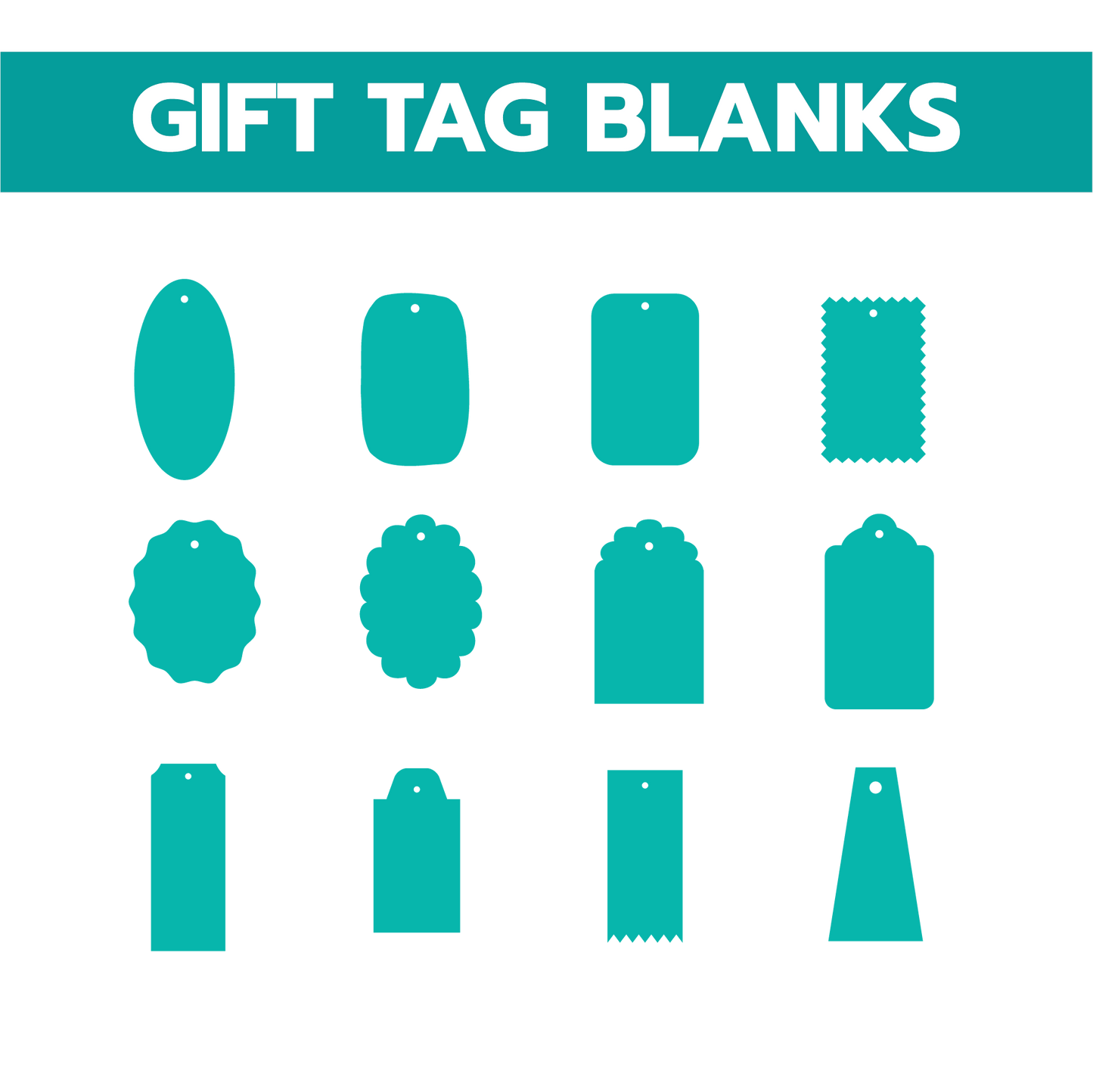 GIFT TAG SHAPES | ACRYLIC BLANKS | CUT TO SIZE ACRYLIC - Acrylic Blanks