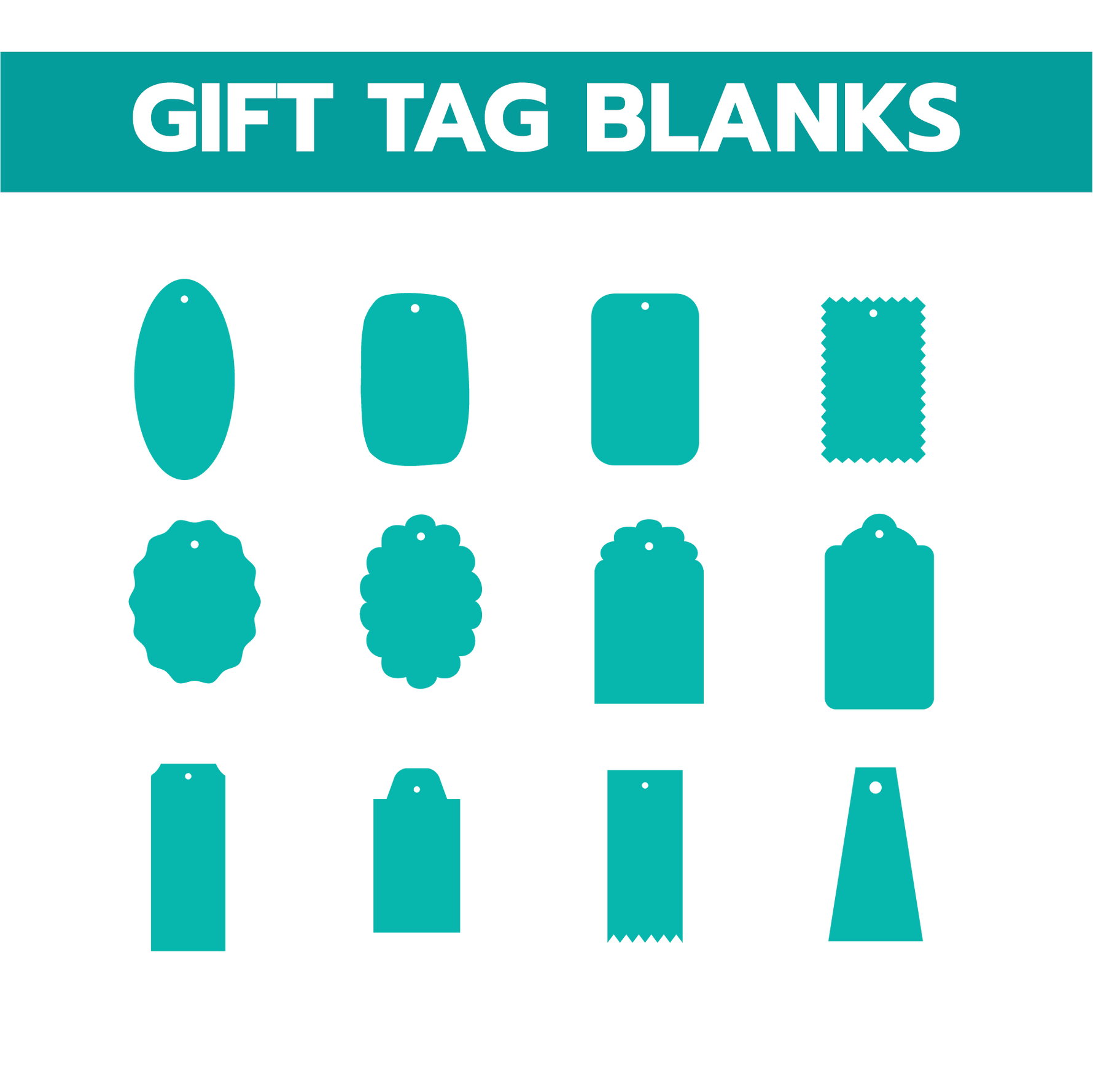 GIFT TAG SHAPES | ACRYLIC BLANKS | CUT TO SIZE ACRYLIC - Acrylic Blanks