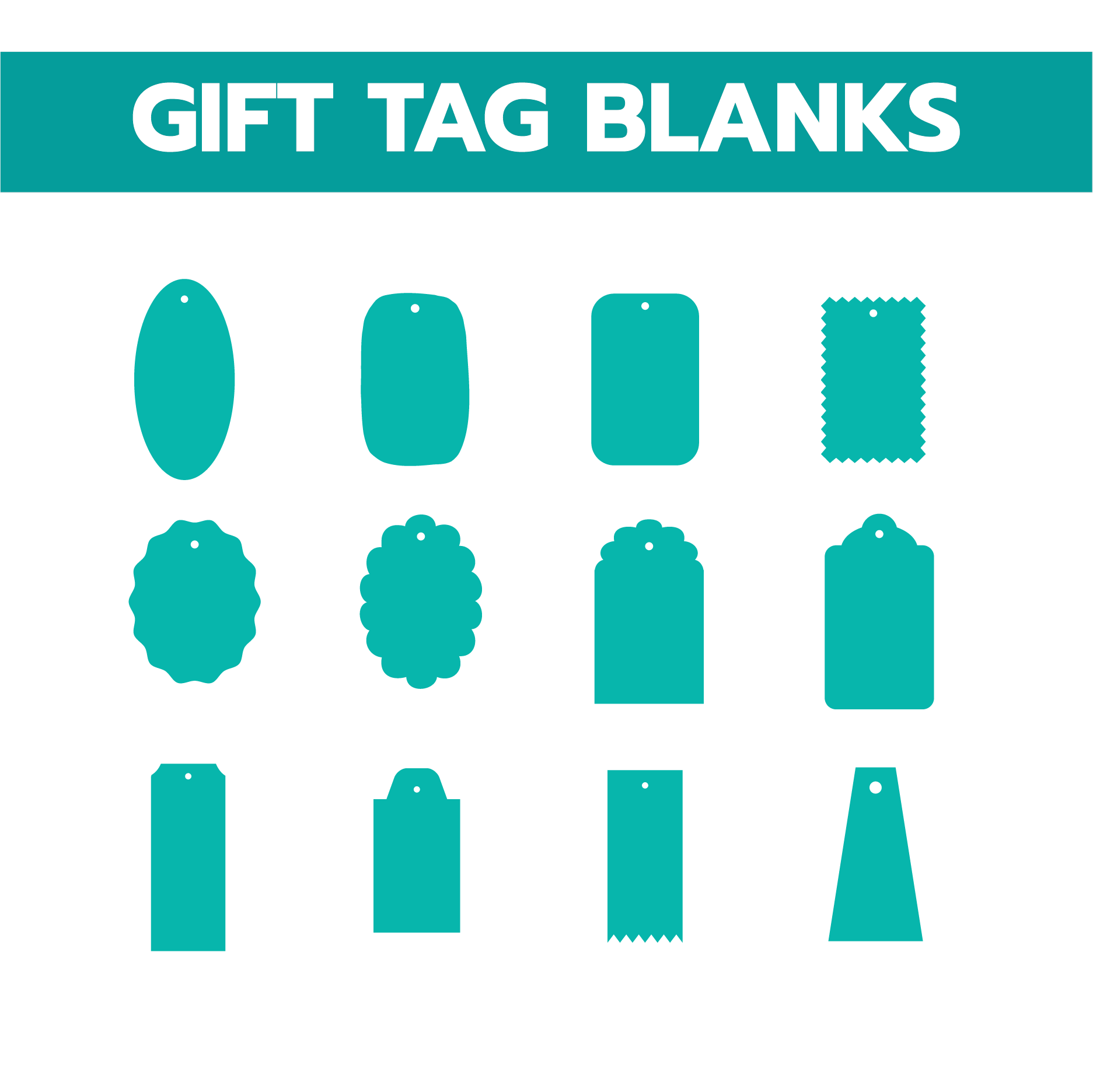 GIFT TAG SHAPES | ACRYLIC BLANKS | CUT TO SIZE ACRYLIC - Acrylic Blanks