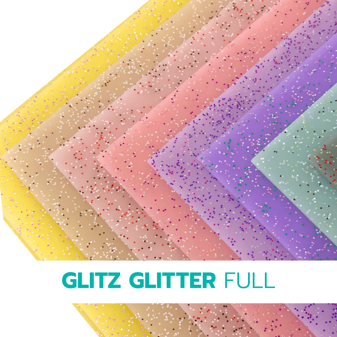 Glitz Glitter Cast Acrylic Sheets | 1/8" | 48" X 96" - Acrylic Sheets