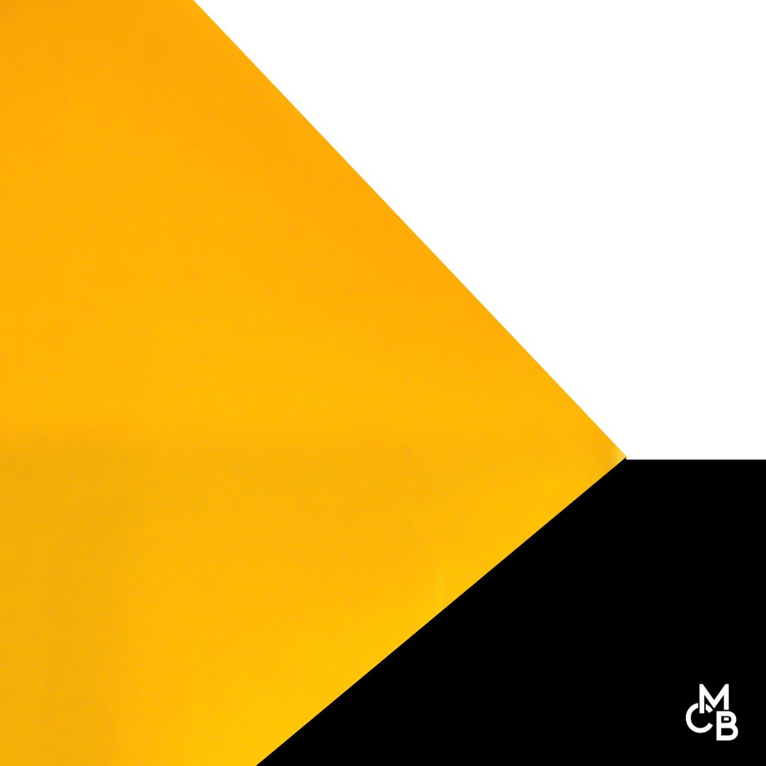 Gloss Golden Yellow Cast Acrylic | Gloss Acrylic Sheet | CMB Acrylic