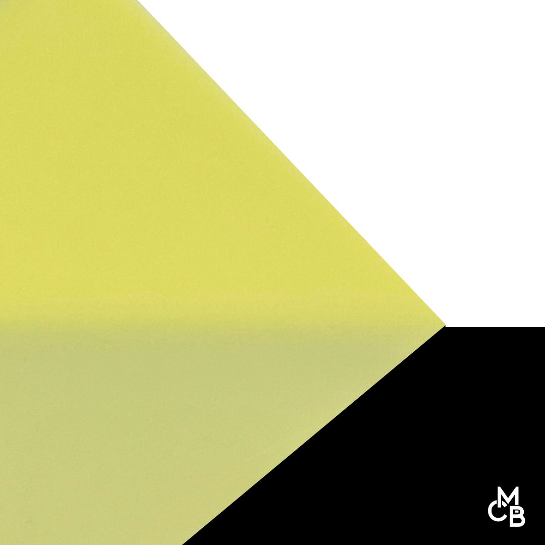 Gloss Pale Yellow Cast Acrylic | Gloss Acrylic Sheet | CMB Acrylic