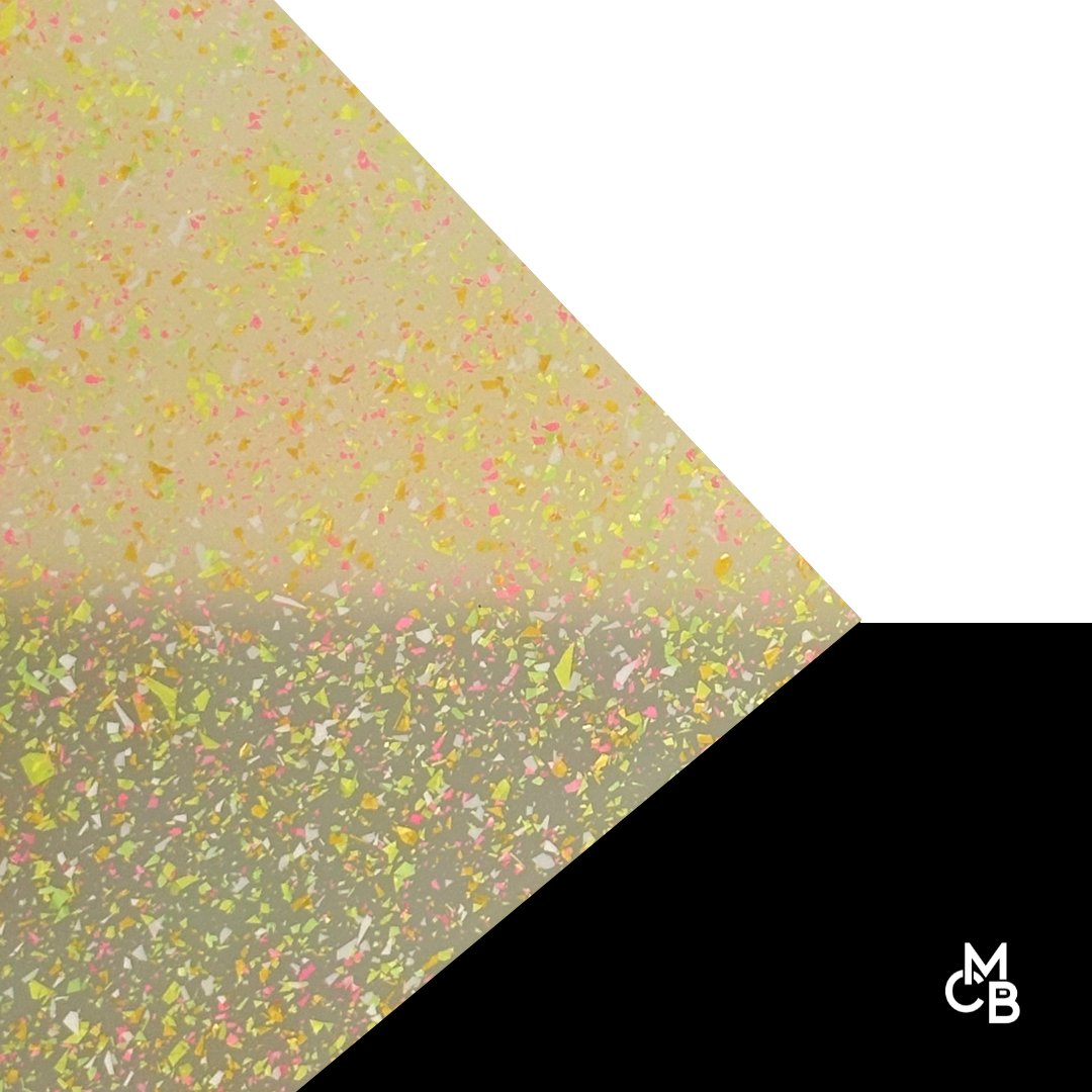 Glow Gala MicroFlake Glitter Cast Acrylic | Glitter Acrylic Sheet | CMB Acrylic