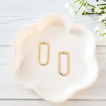 Gold Brass D Shape, 10 Pieces, Charm 86 - 