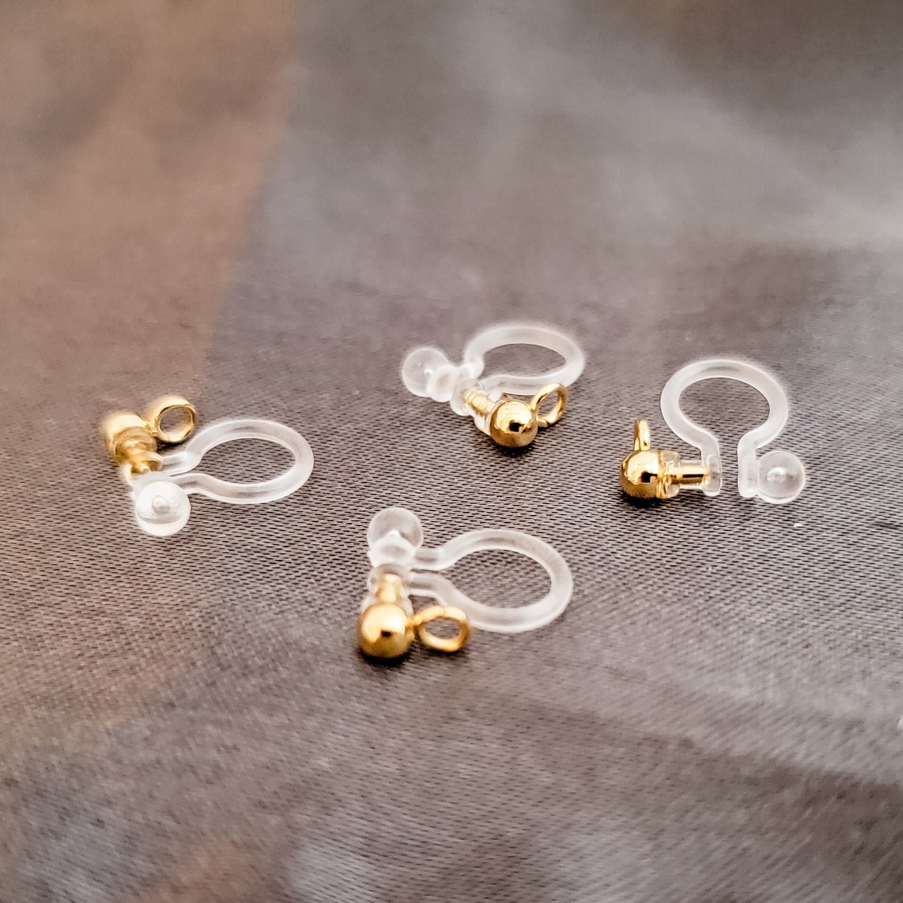 Gold Clip - On Ball Stud Connectors, 20 Pieces, Plastic 1 - 