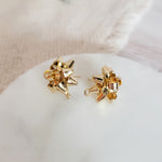 Gold Gift Box Stainless Steel Bow Stud Connector, 1 Pair, Bow 21 - 