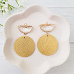 Gold Half Moon Crystal Links, 10 Pieces, Connector 7 - 
